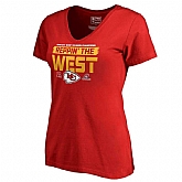 Women Chiefs Red 2018 NFL Playoffs Reppin' The West T-Shirt,baseball caps,new era cap wholesale,wholesale hats